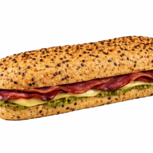 Panini Pastramă de Vită Afumată cu Sos Pesto