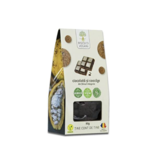 Biscuiți Vegani Cu Ciocolată Și Coacăze, Cu Zahăr Brun
