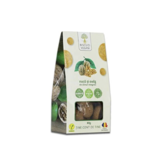 Biscuiți Vegani Nucă Și Ovăz, Cu Zahăr Brun